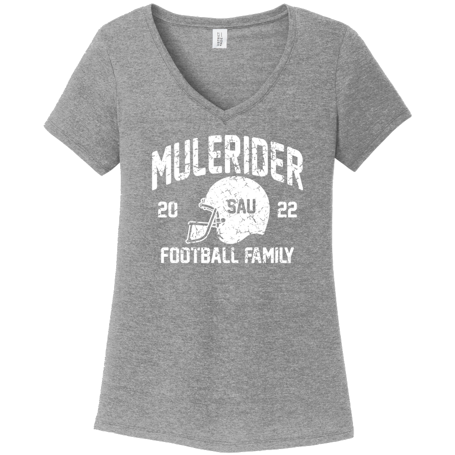 2022 Mulerider Football Family - Ladies V-neck